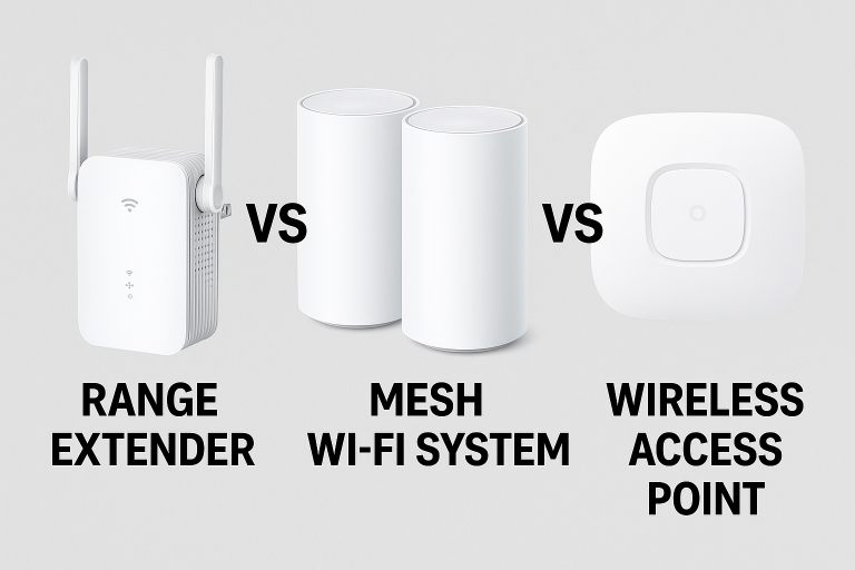 Solve Weak WiFi: Mesh Network, WiFi Extender or Access Point?